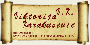 Viktorija Karakušević vizit kartica